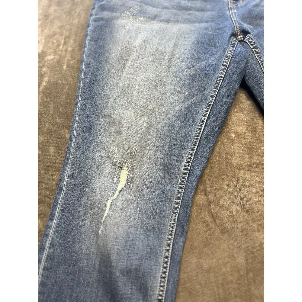 Vigoss THOMPSON TOMBOY Size 20 High Rise Ankle Straight Jeans Denim Pants 38x28 - Picture 2 of 9